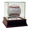 Image 1 : Cal Ripken Jr. Signed OML Baseball Including (10) Stat Inscriptions with High Quality Display Case (