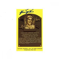 Fergie Jenkins Signed Gold Hall Of Fame Postcard (JSA Hologram)