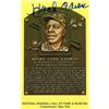 Image 1 : Hank Aaron Signed Hall of Fame Plaque Postcard (JSA Hologram)