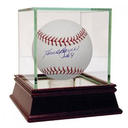 Hank Bauer Signed OML Baseball with High Quality Display Case (JSA Hologram)