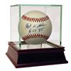 Image 1 : Hoyt Wilhelm Signed Baseball Inscribed "HOF 85" with High Quality Display Case (JSA Hologram)
