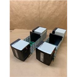 (2) Allen-Bradley 1756-PA75/B Power Supply w/ 1756-A10 B 10 Slot Chassis