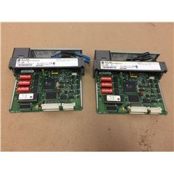 (2)Allen Bradley 1747-ASB REMOTE I/O ADAPTER MODULE