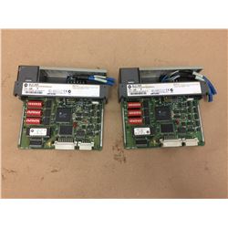 (2)Allen Bradley 1747-ASB REMOTE I/O ADAPTER MODULE