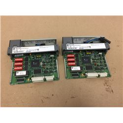 (2)Allen Bradley 1747-ASB REMOTE I/O ADAPTER MODULE