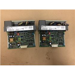 (2) Allen Bradley 1746-NI04V Analog Combination I/O Module