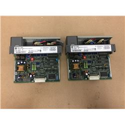 (2) Allen Bradley 1746-NI04V Analog Combination I/O Module