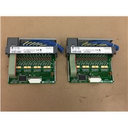 (2) Allen Bradley 1746-1B16 Input Module