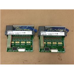 (2) Allen Bradley 1746-1B16 Input Module