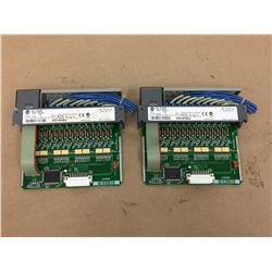 (2) Allen Bradley 1746-1B16 Input Module