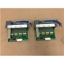 (2) Allen Bradley 1746-1B16 Input Module