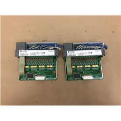 (2) Allen Bradley 1746-1B16 Input Module