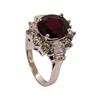 Image 4 : 4.80 ctw Ruby and Diamond Ring - 14KT White Gold
