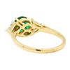 Image 3 : 1.57 ctw Emerald And Diamond Ring - 18KT Yellow Gold