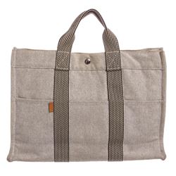 Hermes Light Gray Canvas Fourre Tout MM Tote Bag