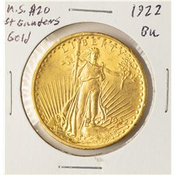 1922 $20 St. Gaudens Double Eagle Gold Coin