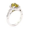 Image 4 : 3.17 ctw Yellow Sapphire And Diamond Ring - 14KT White Gold