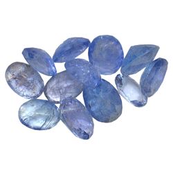 11.85 ctw Oval Mixed Tanzanite Parcel