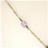 Image 7 : 10k Yellow Gold and Silver Carved Amethyst Dangle Necklace