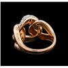 Image 3 : 0.53 ctw Diamond Ring - 14KT Rose and White Gold