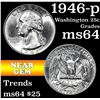 Image 1 : 1946-p Washington Quarter 25c Grades Choice Unc