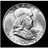 Image 2 : 1949-p Franklin Half Dollar 50c Grades Select Unc+ FBL