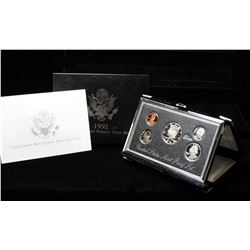 1992 United States Mint Premier Silver Proof Set in Display case