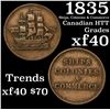 Image 1 : 1835 Ships, Colonies & Commerce Canadian HTT 1c Grades xf