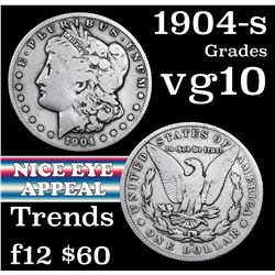 1904-s Morgan Dollar $1 Grades vg+