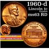 Image 1 : 1960-d Small date Mint Error 'Filled R' Lincoln Cent 1c Grades Select Unc RB