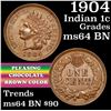 Image 1 : 1904 Indian Cent 1c Grades Choice Unc BN