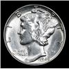Image 2 : 1945-p Mercury Dime 10c Grades GEM Unc