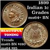 Image 1 : 1899 Indian Cent 1c Grades Choice+ Unc BN