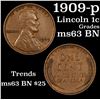 Image 1 : 1909-p Lincoln Cent 1c Grades Select Unc BN