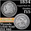 Image 1 : 1834 Capped Bust Dime 10c Grades f+