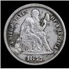 Image 2 : 1877-p Seated Liberty Dime 10c Grades xf details