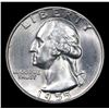 Image 2 : 1955-p Washington Quarter 25c Grades GEM Unc