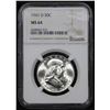 Image 2 : NGC 1961-d Franklin Half Dollar 50c Graded ms64 By NGC