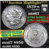 Image 1 : ***Auction Highlight*** 1879-s Morgan Dollar $1 Graded GEM++ Unc By USCG (fc)
