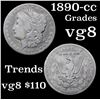 Image 1 : 1890-cc Morgan Dollar $1 Grades vg, very good