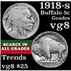 Image 1 : 1918-s Buffalo Nickel 5c Grades vg, very good