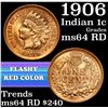 Image 1 : 1906 Indian Cent 1c Grades Choice Unc RD