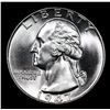 Image 2 : 1947-p Washington Quarter 25c Grades GEM Unc