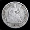 Image 2 : 1870-p Seated Liberty Half Dime 1/2 10c Grades f+
