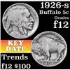 Image 1 : 1926-s Buffalo Nickel 5c Grades f, fine