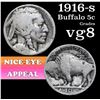 Image 1 : 1916-s Buffalo Nickel 5c Grades vg, very good