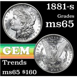 1881-s Morgan Dollar $1 Grades GEM Unc