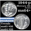Image 1 : 1944-p Mercury Dime 10c Grades Choice+ Unc