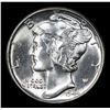 Image 2 : 1944-p Mercury Dime 10c Grades Choice+ Unc
