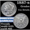 Image 1 : 1887-s Morgan Dollar $1 Grades Unc Details